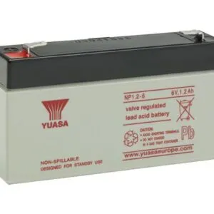 Batería 6v/1.2Ah Marca YUASA Modelo NP1.2-6